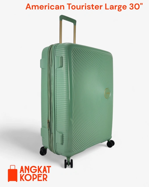 Image of American Tourister Curio Soundbox Spinner Hardcase Luggage 30 Inch Green