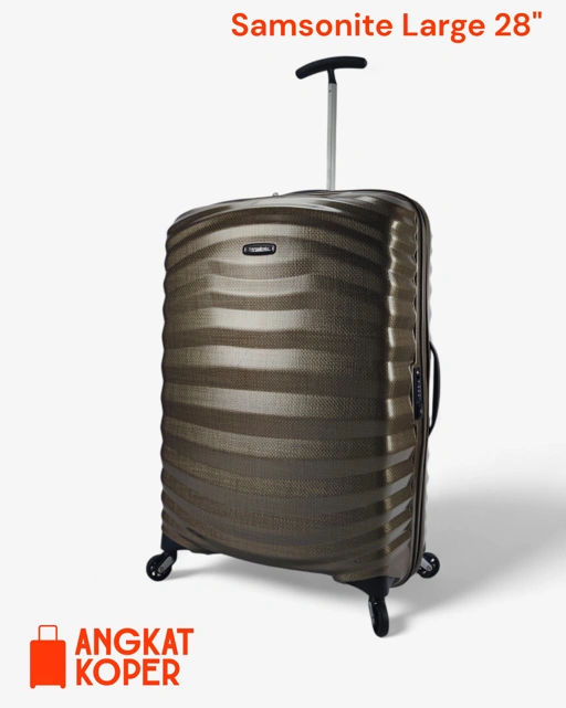 Image of Samsonite Lite Shock Ultralight Spinner Hardcase Luggage 28 Inch Gold 