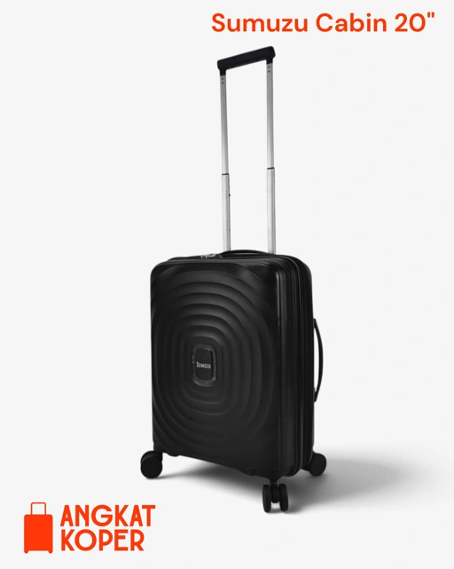 Sumuzu SMZ761 Spinner Hardcase Luggage 20 Inch Black ✔️