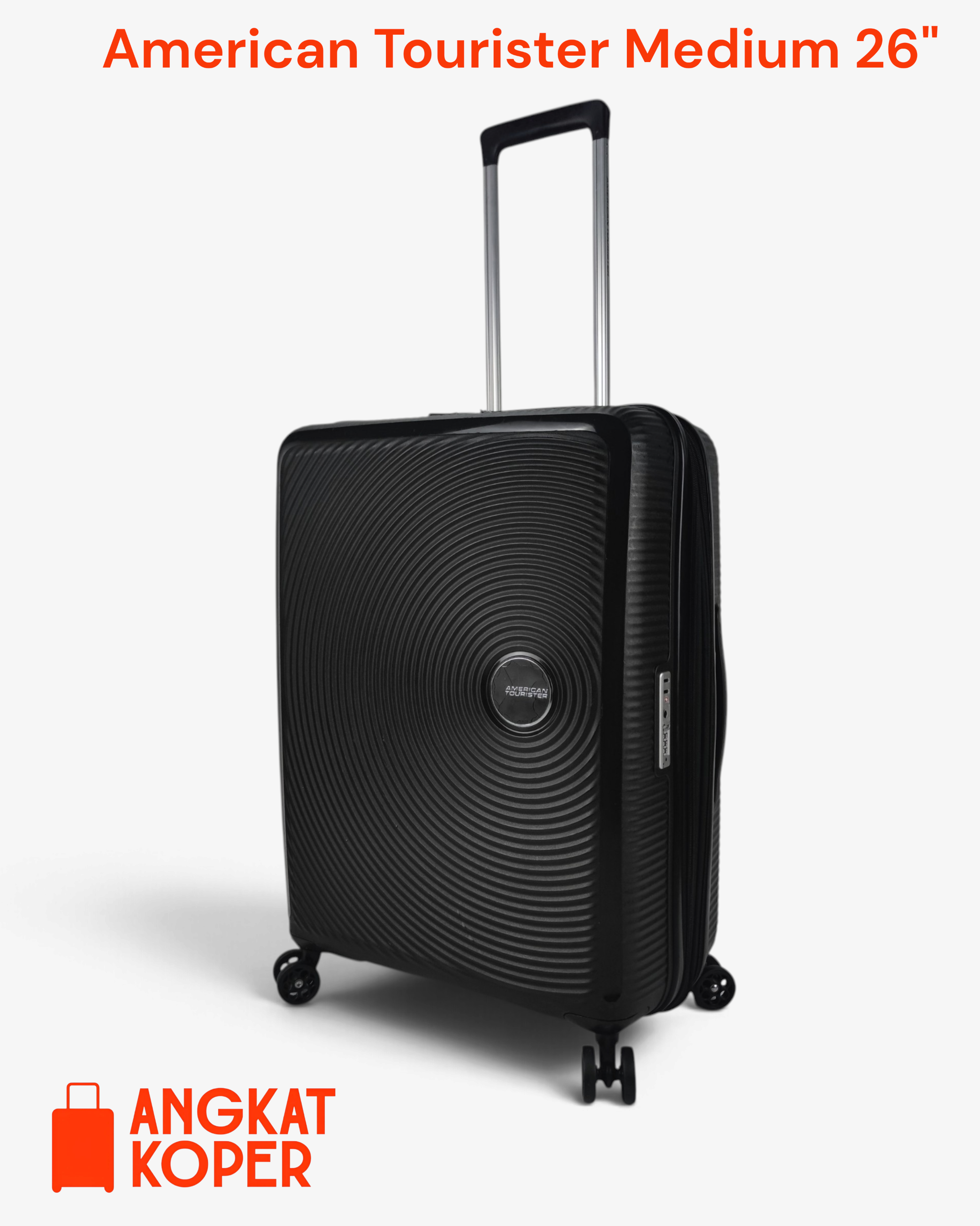 American Tourister Curio Soundbox Hardcase 26 Inch Black YY ✔️