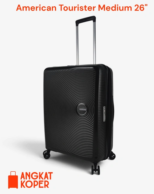 American Tourister Curio Soundbox Hardcase 26 Inch Black YY ✔️