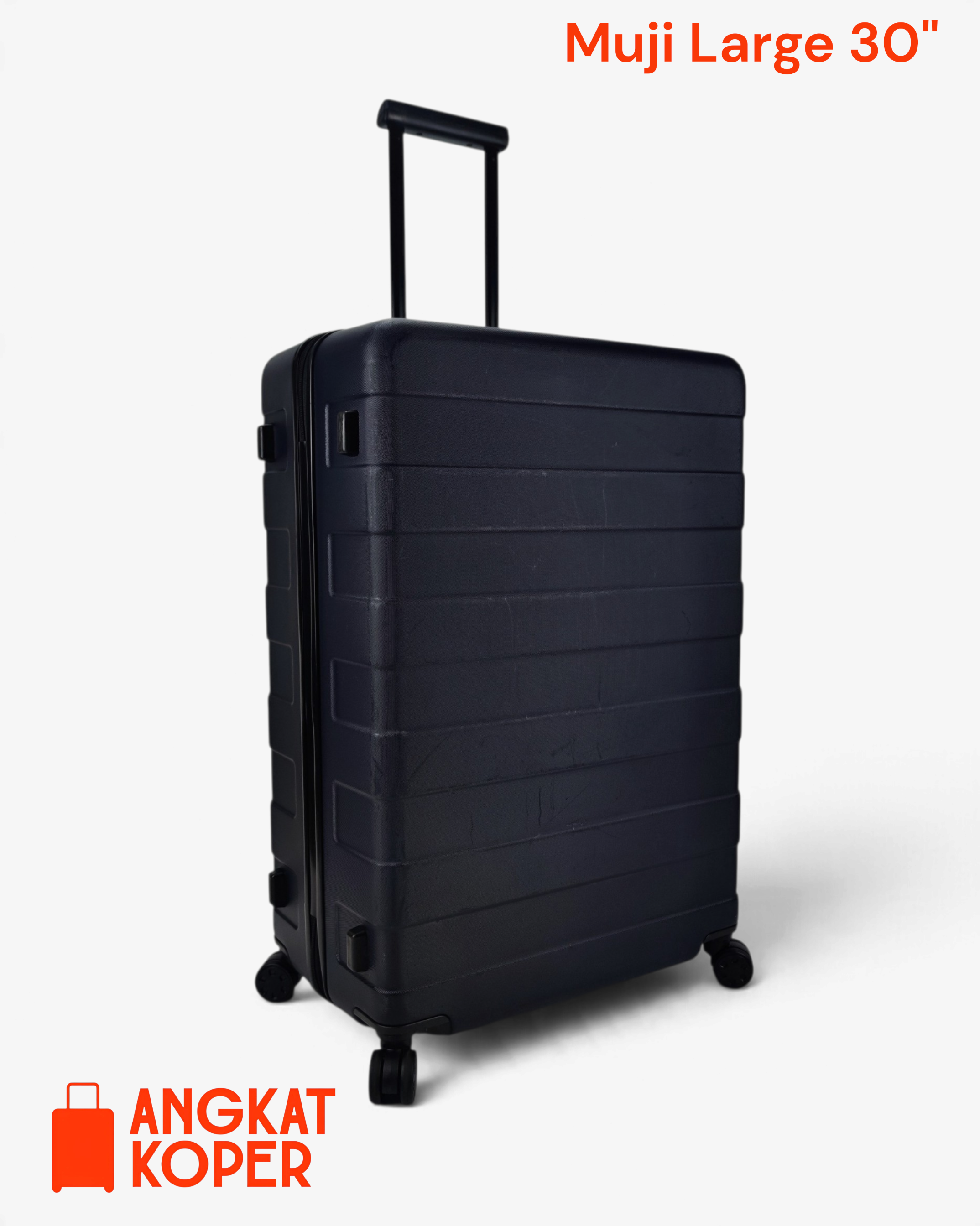 Muji Japan Spinner Hardcase Luggage 30 Inch Navy ✔️