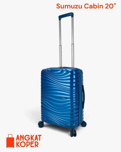 Sumuzu SMZ709 Spinner Hardcase 20 Inch Biru ✔️