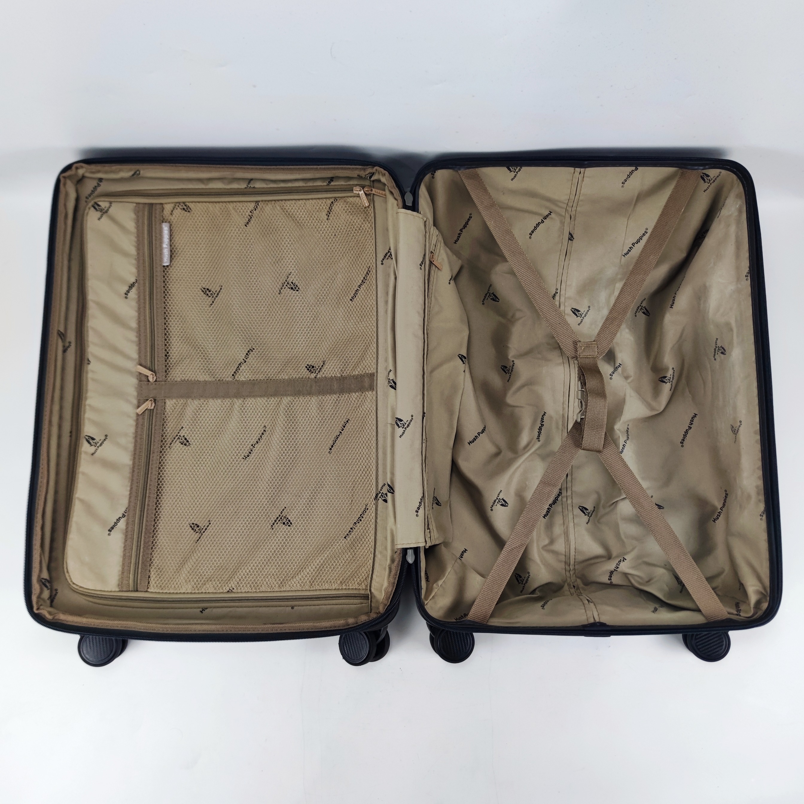 Hush Puppies 4026 Hardcase Luggage 24 Inch Black ✔️