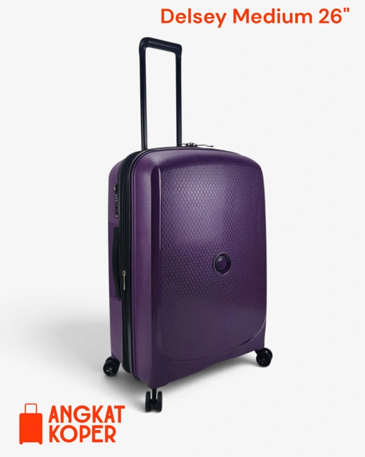 Delsey Belmont Hardcase 26 Inch Ungu ✔️