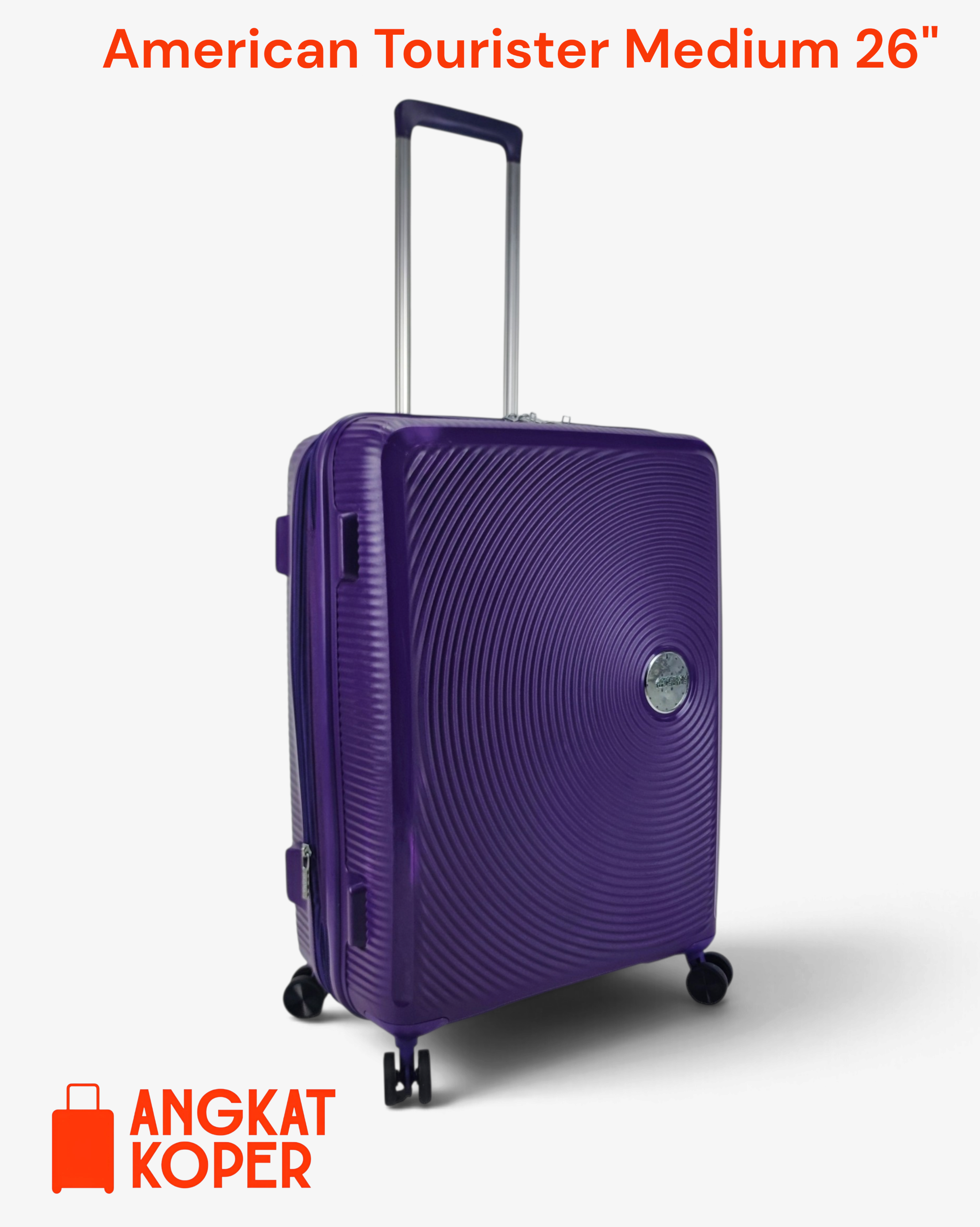 American Tourister Curio Soundbox Hardcase 26 Inch Purple ✔️