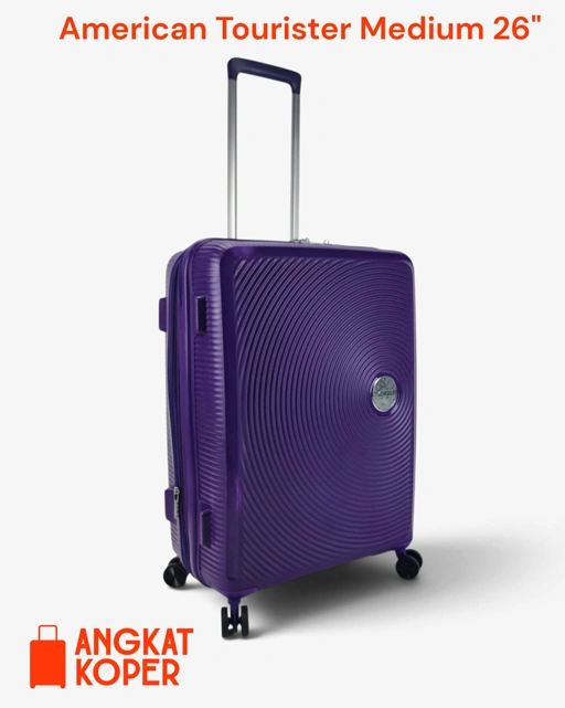 American Tourister Curio Soundbox Hardcase 26 Inch Purple ✔️
