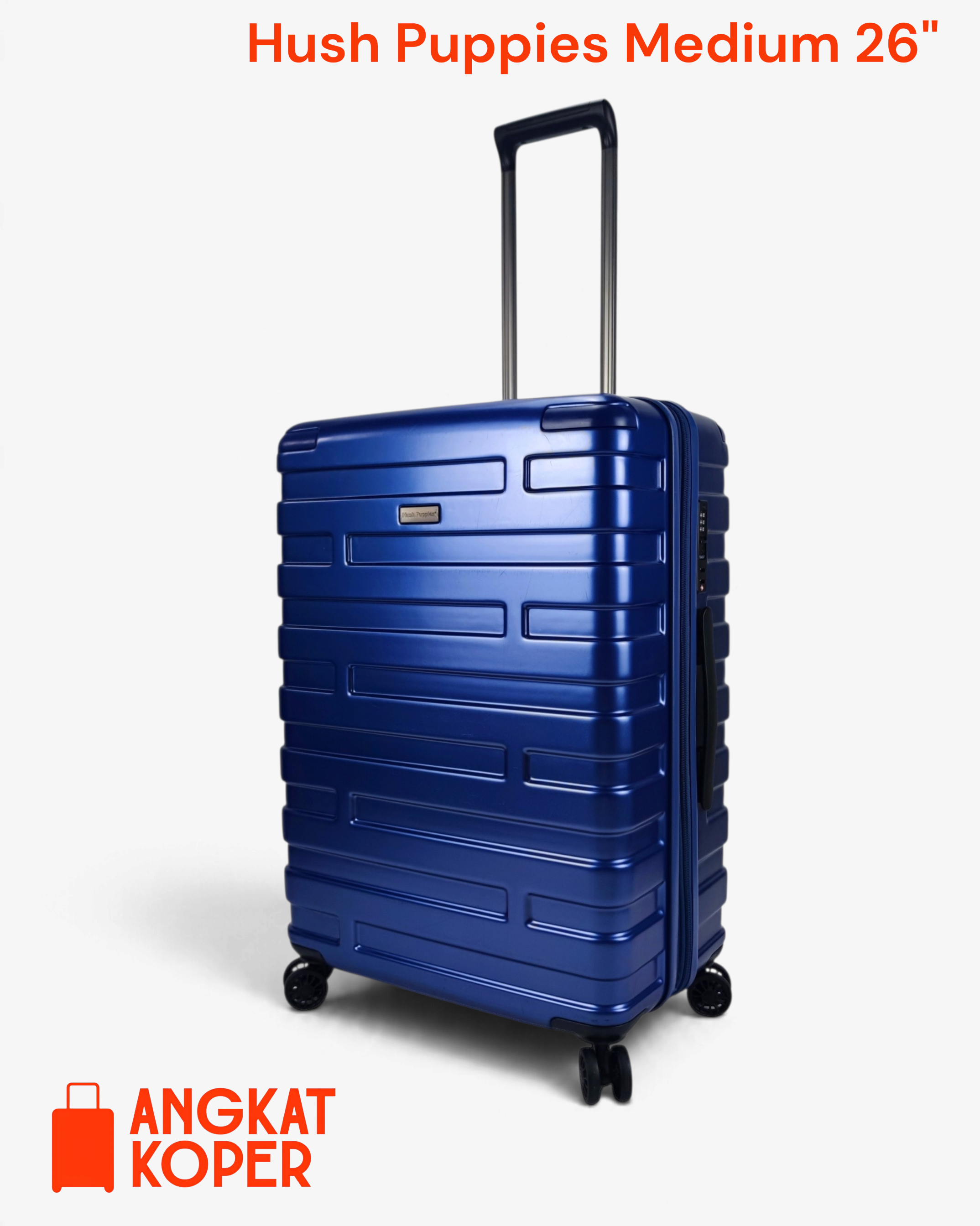 Hush Puppies 4027 Hardcase Luggage 26 Inch Navy ✔️