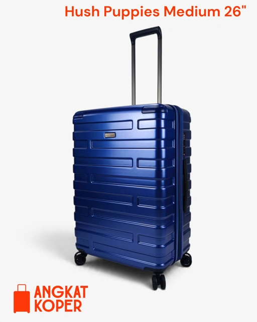 Hush Puppies 4027 Hardcase Luggage 26 Inch Navy ✔️