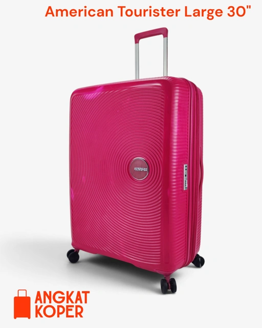 Image of American Tourister Curio Soundbox Spinner Hardcase Luggage 30 Inch Pink