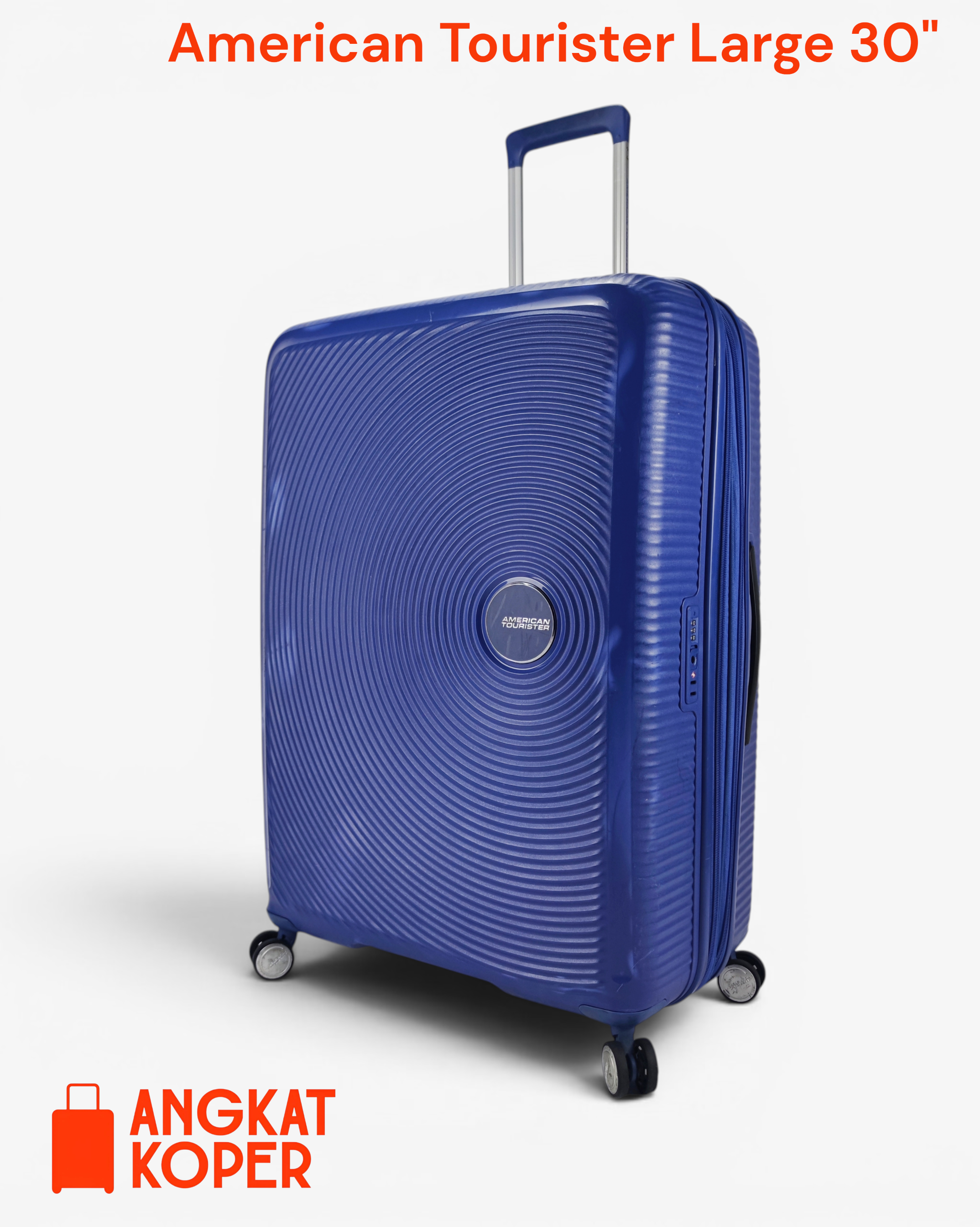American Tourister Curio Soundbox Spinner Hardcase Luggage 30 Inch Navy 