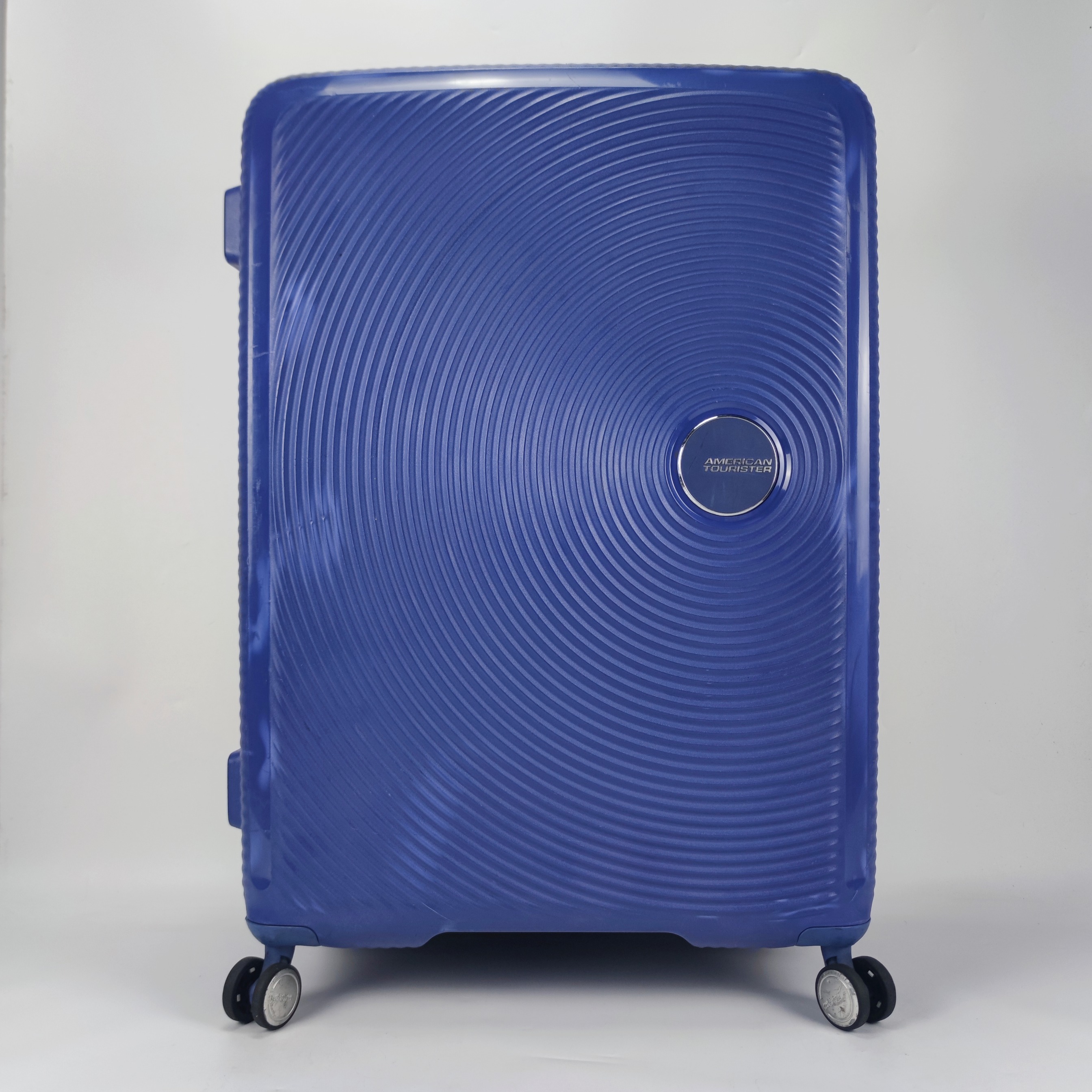 American Tourister Curio Soundbox Spinner Hardcase Luggage 30 Inch Navy 