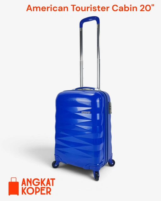 Image of American Tourister Crystalite Spinner Hardcase Luggage 20 Inch Blue