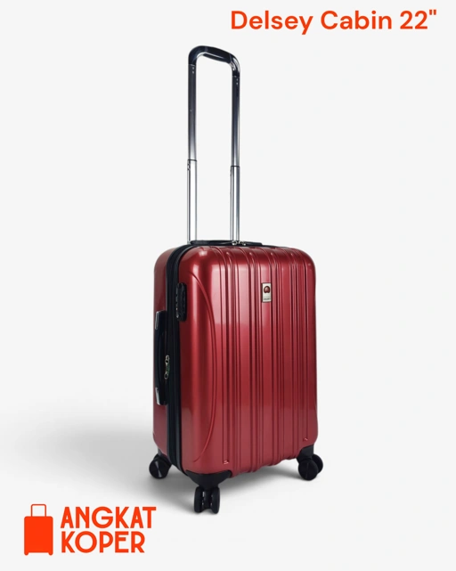 Image of Delsey Helium Aero Hardcase Luggage 22 Inch Red