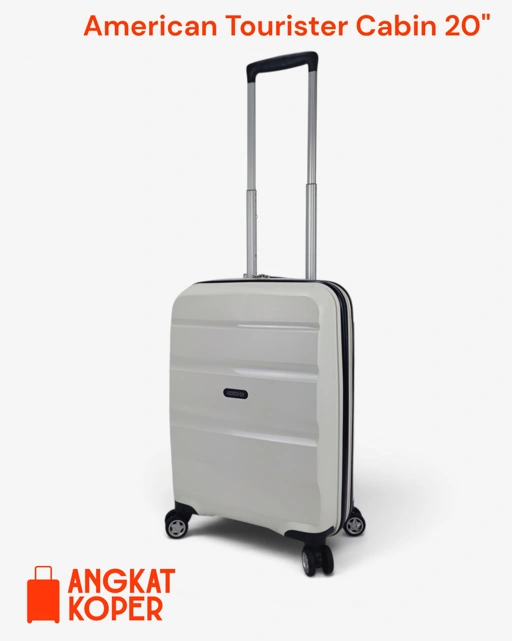 Image of American Tourister Bon Air Hardcase Luggage 20 Inch White Double Wheel