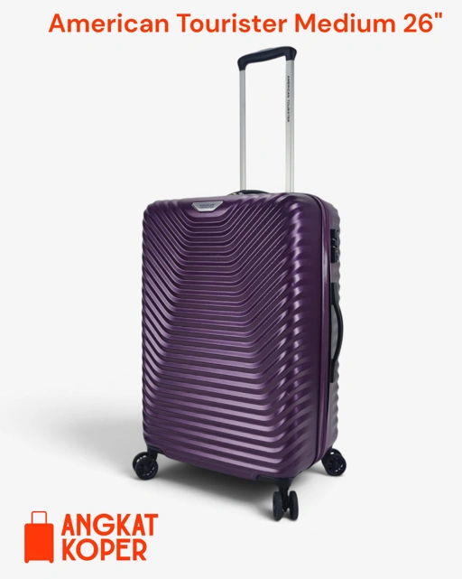 Image of American Tourister Skycove Spinner Hardcase Luggage 26 Inch Purple