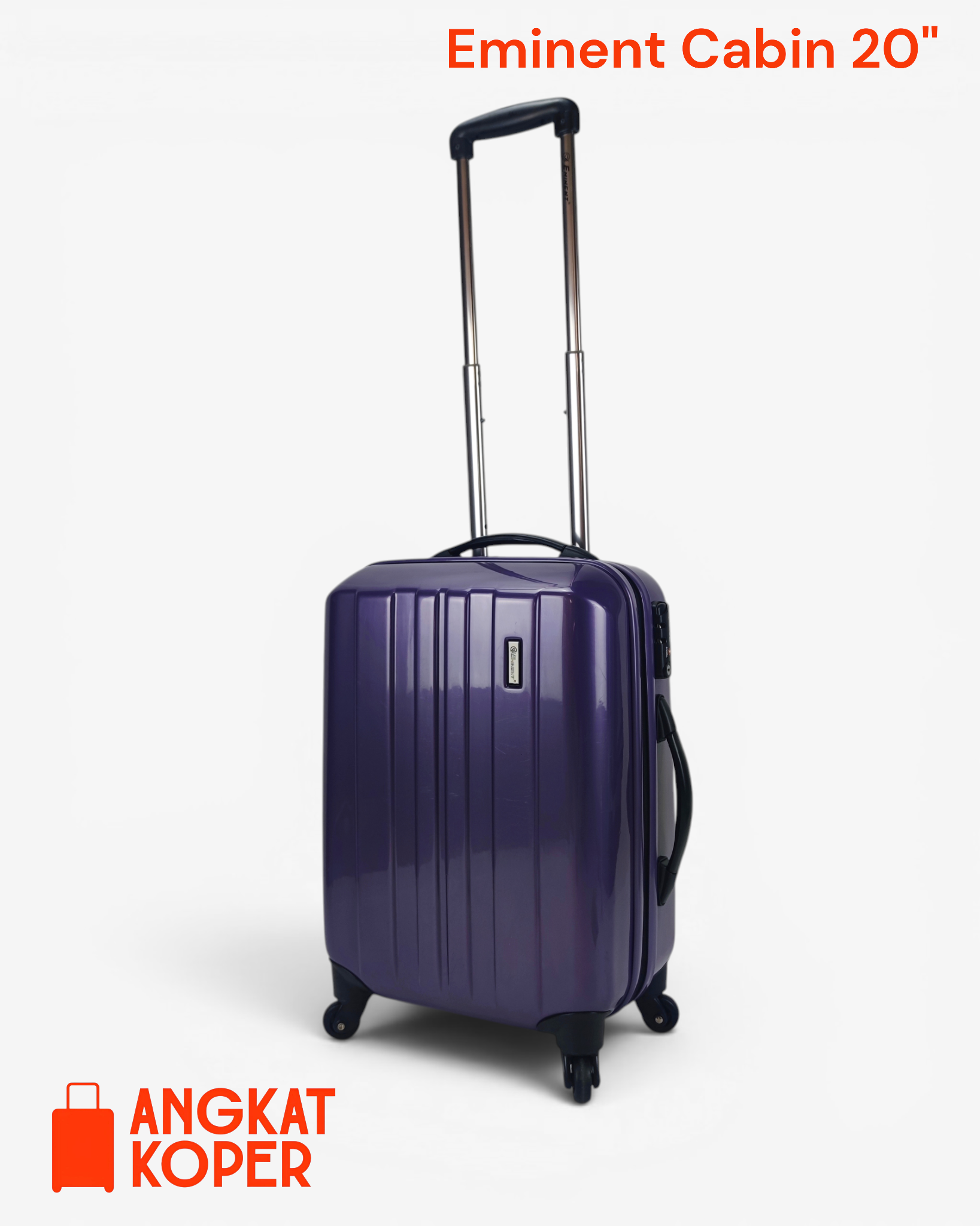 Eminent Lightweight Hardcase Luggage 20 Inch Purple