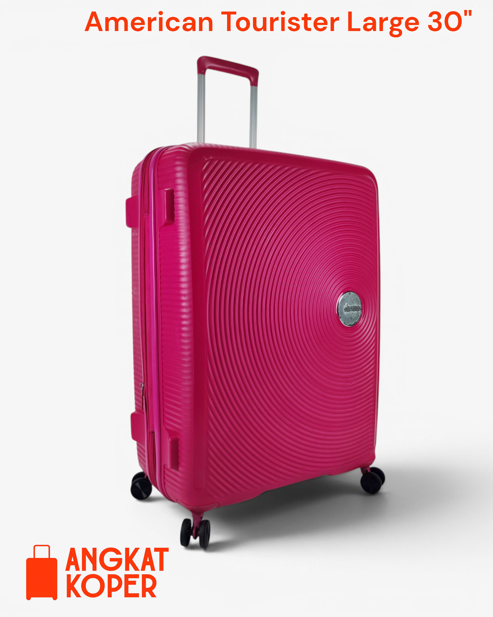 American Tourister Curio Soundbox Spinner Hardcase Luggage 30 Inch Pink 