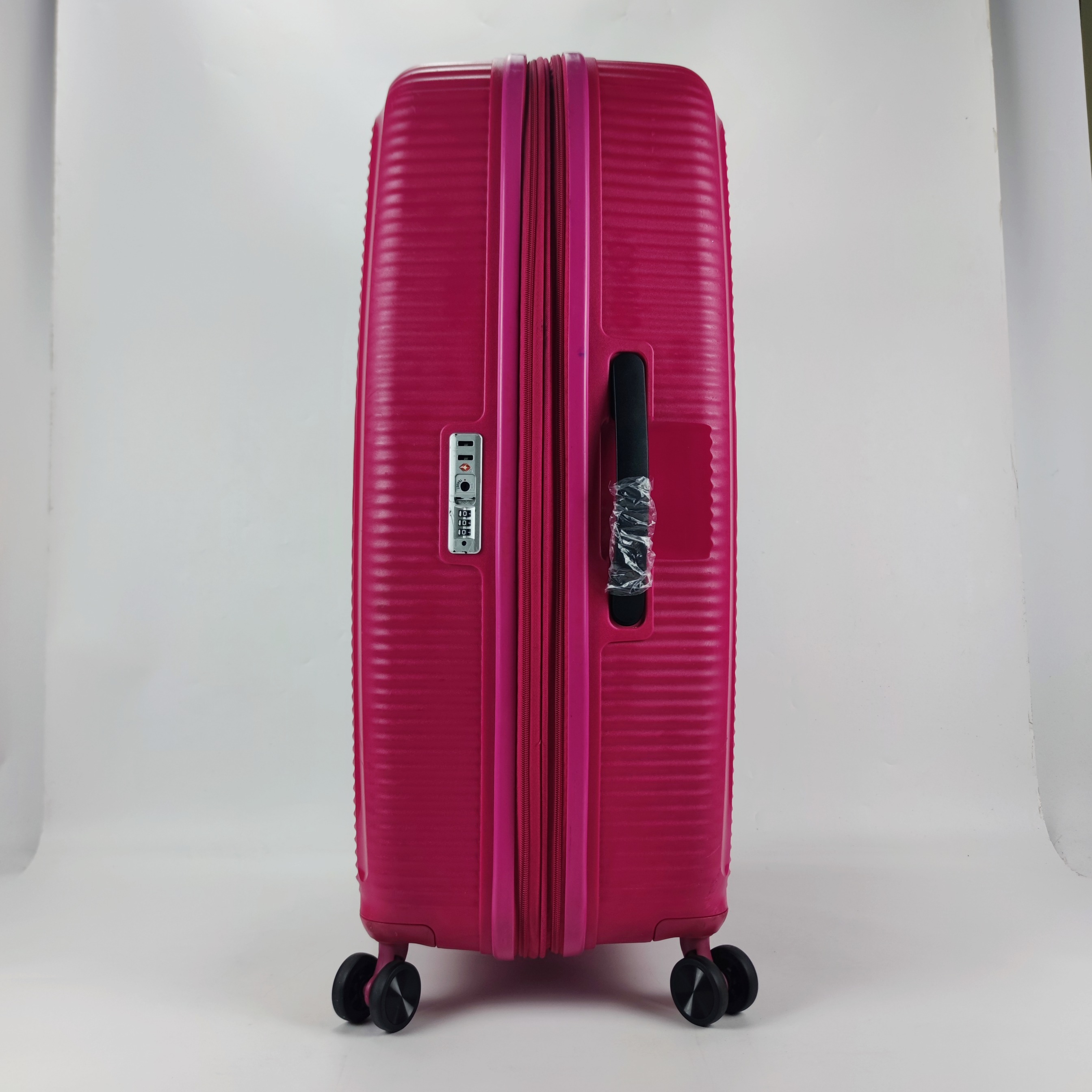 American Tourister Curio Soundbox Spinner Hardcase Luggage 30 Inch Pink 