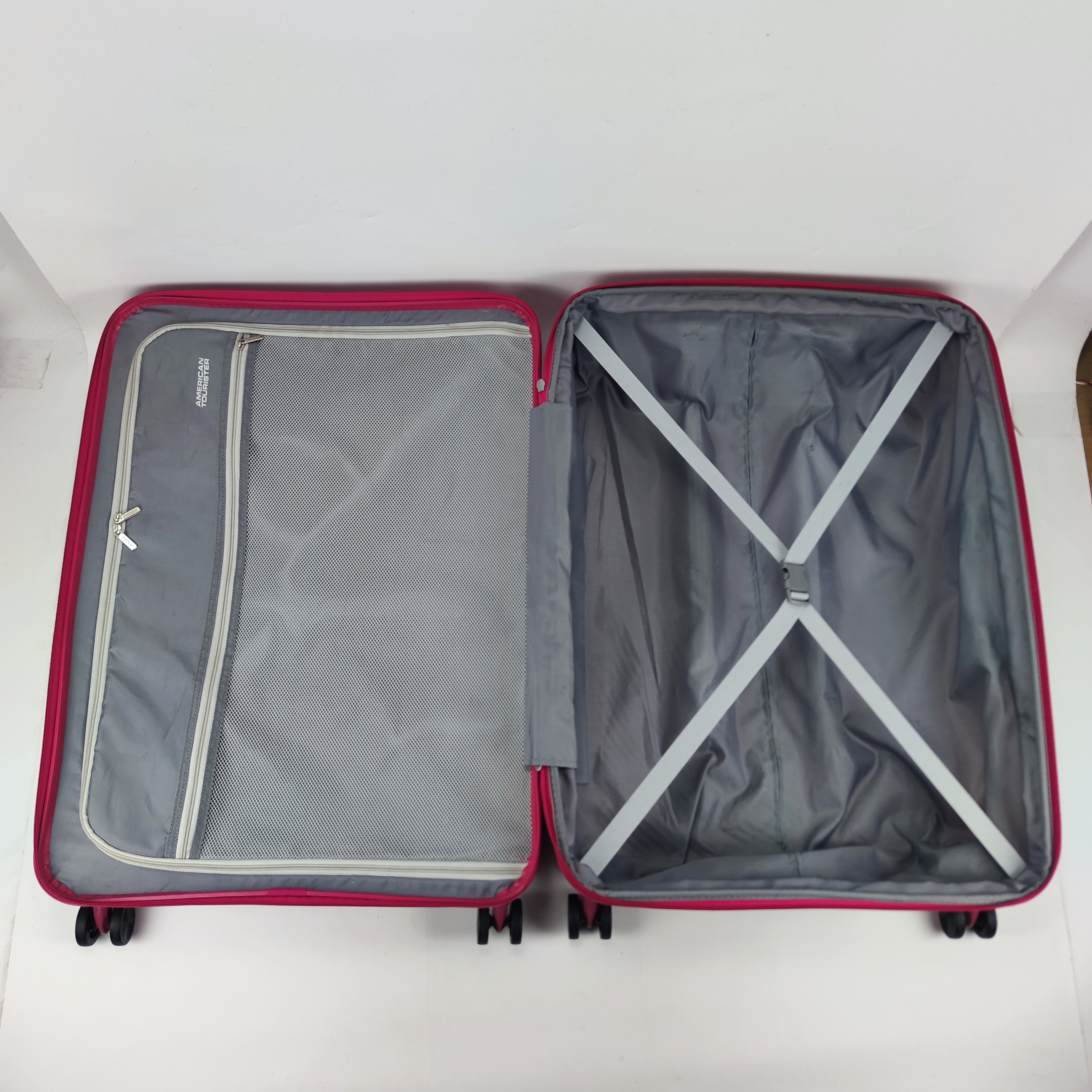 American Tourister Curio Soundbox Spinner Hardcase Luggage 30 Inch Pink 