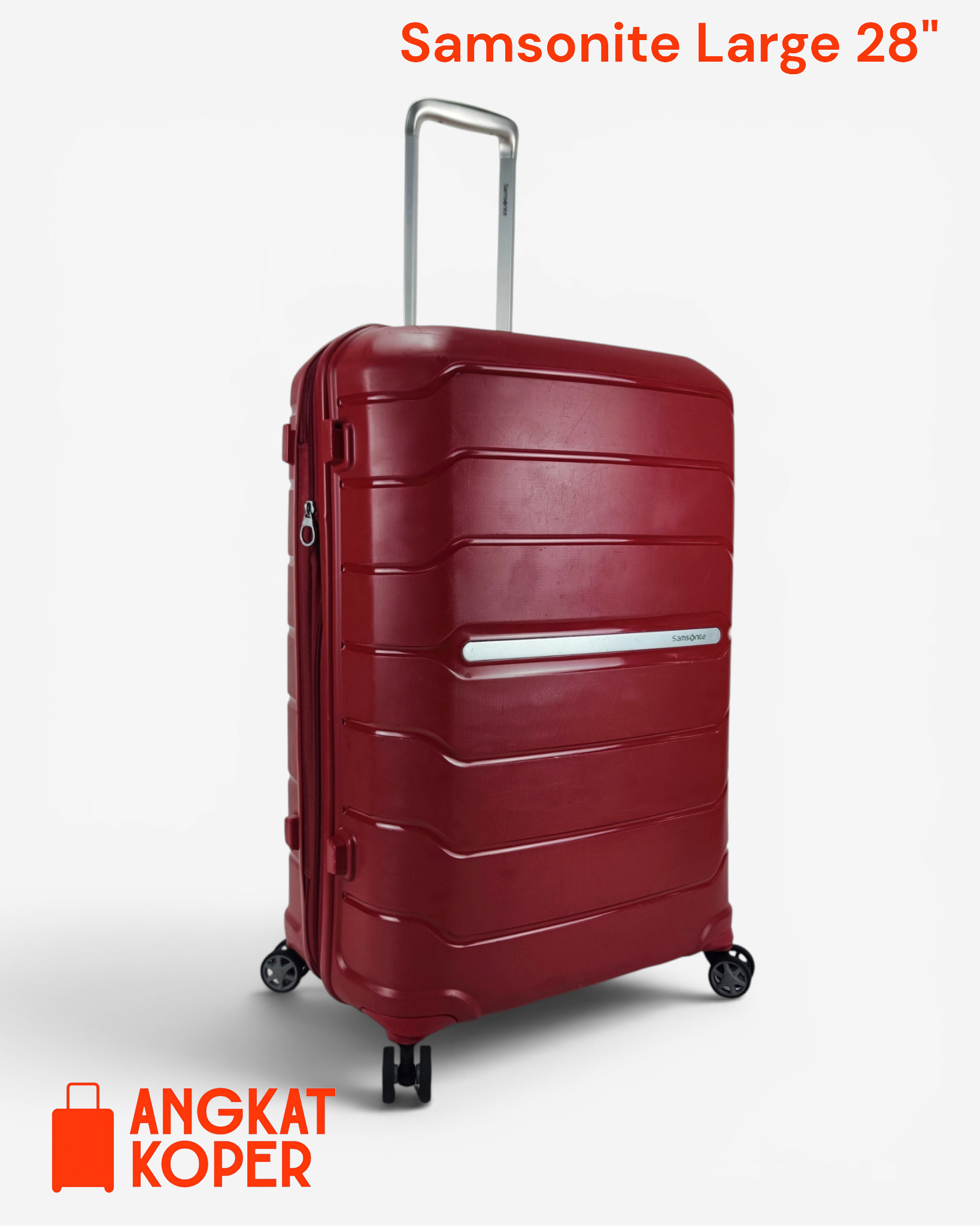 Samsonite Octolite Spinner Hardcase Luggage 28 Inch Red