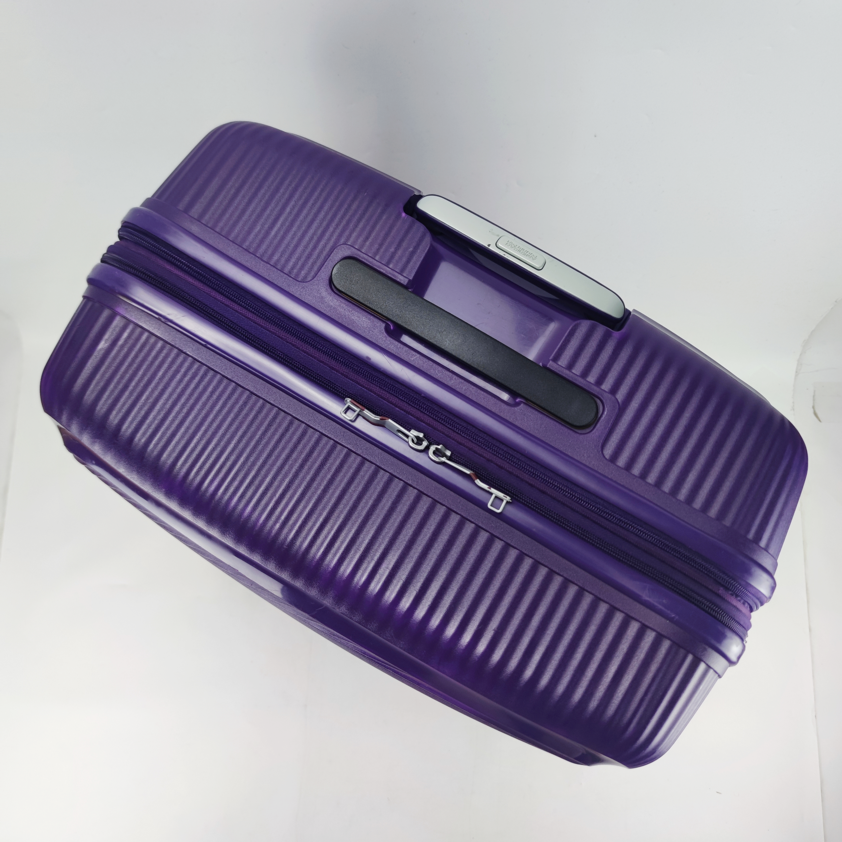 American Tourister Curio Soundbox Spinner Hardcase Luggage 30 Inch Purple