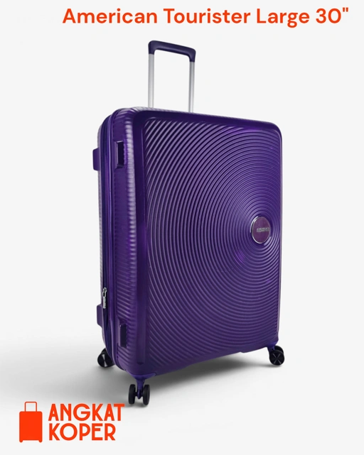 American Tourister Curio Soundbox Spinner Hardcase Luggage 30 Inch Purple