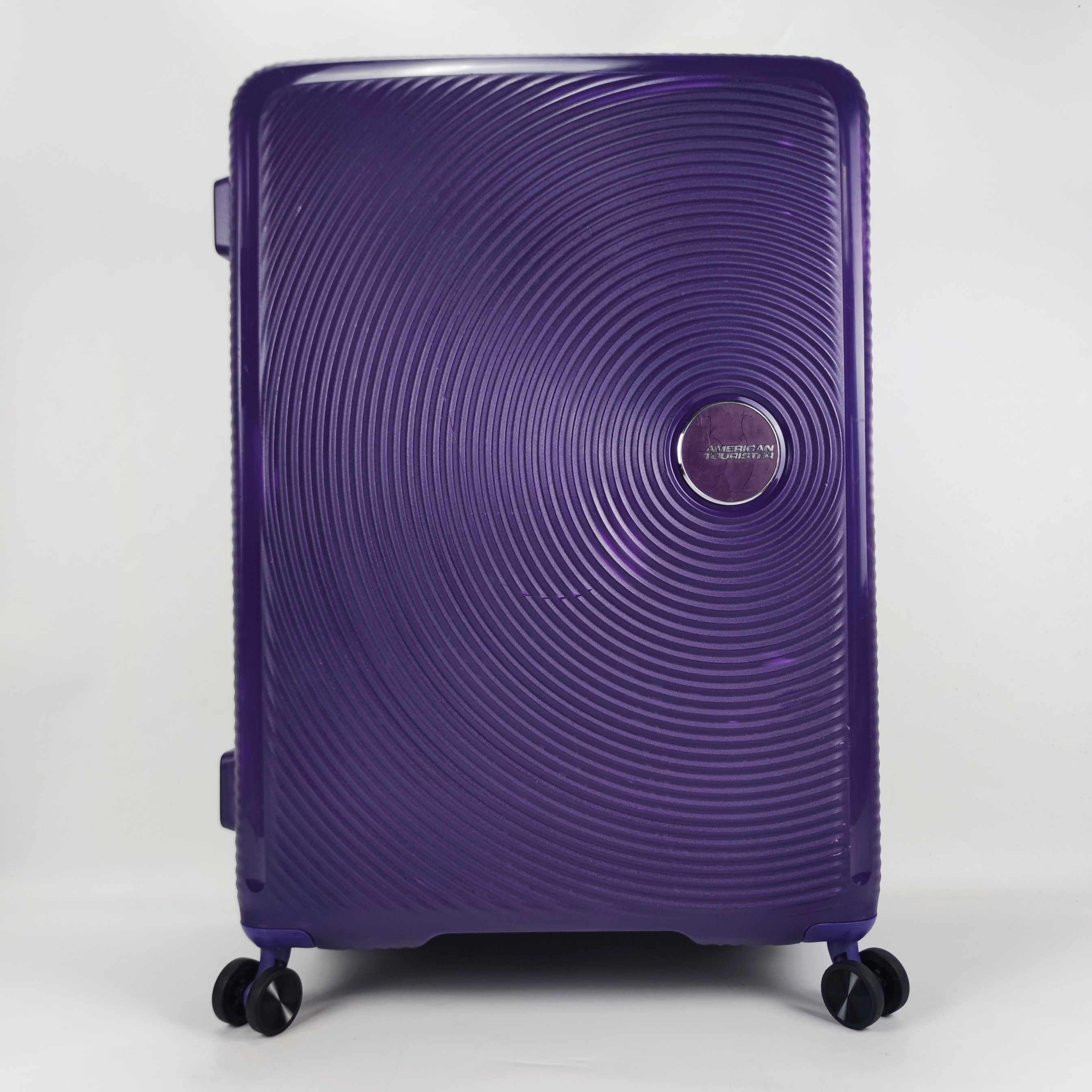 American Tourister Curio Soundbox Spinner Hardcase Luggage 30 Inch Purple