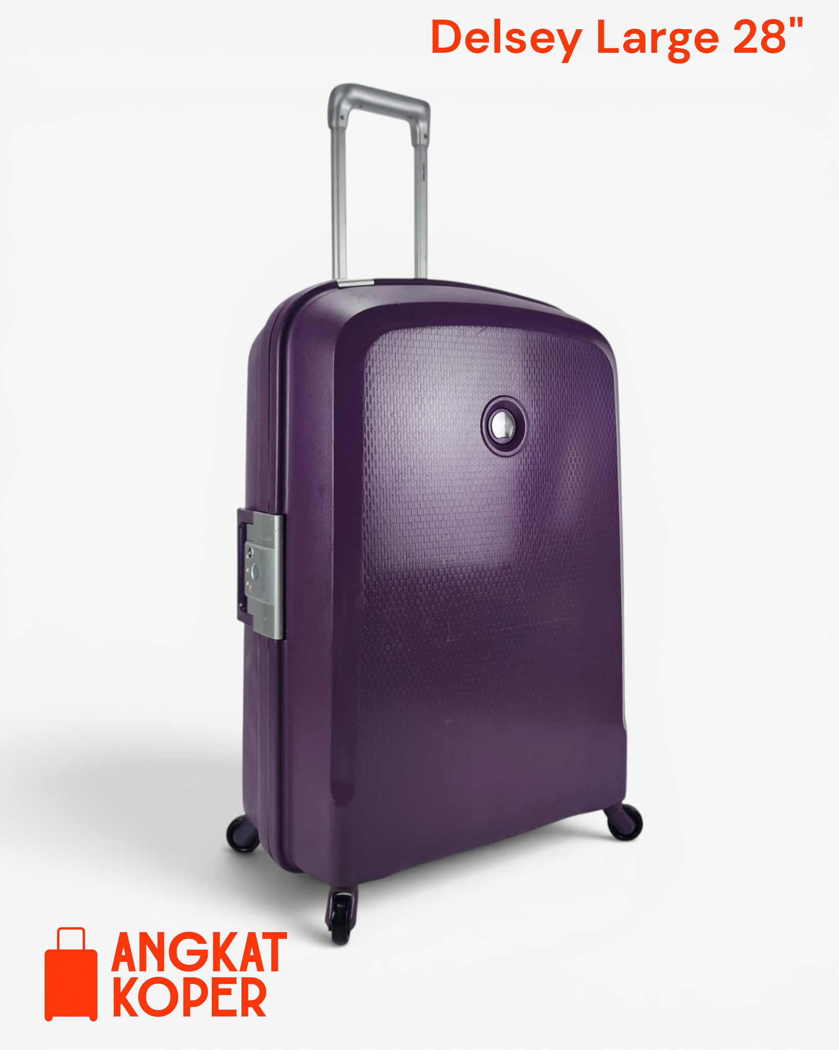 Delsey Belfort Hardcase Luggage 28 Inch Purple 