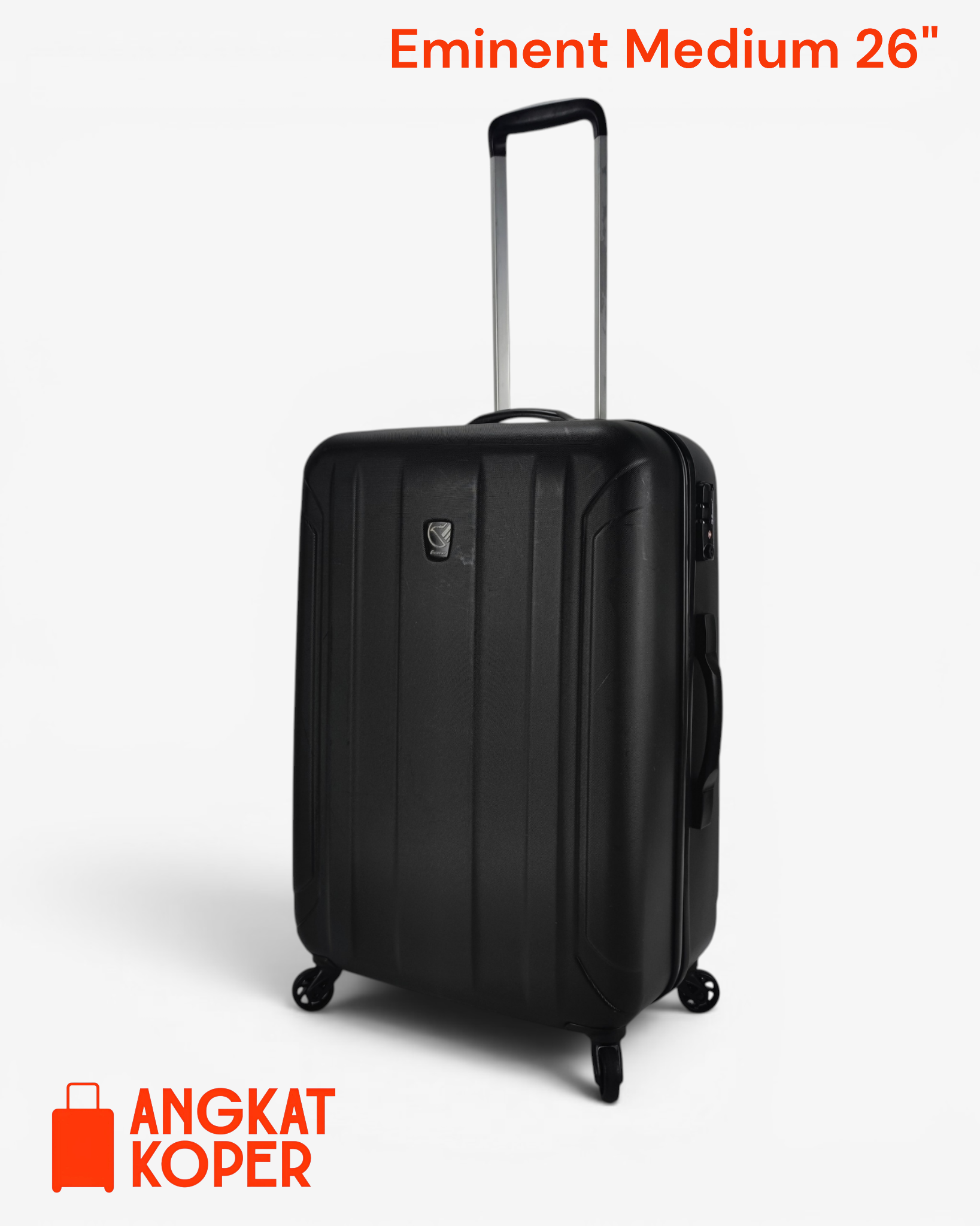 Eminent Lightweight Hardcase Luggage 26 Inch Black✔️