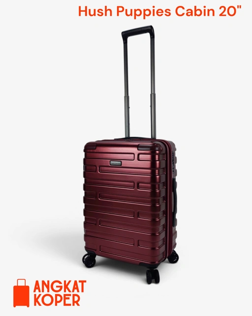 Hush Puppies 4027 Hardcase Luggage 20 Inch Maroon