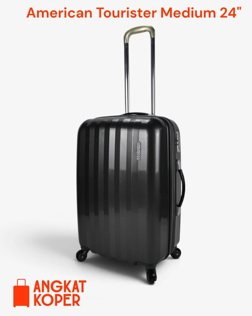 American Tourister Prismo Spinner Hardcase Luggage 24 Inch Black✔️