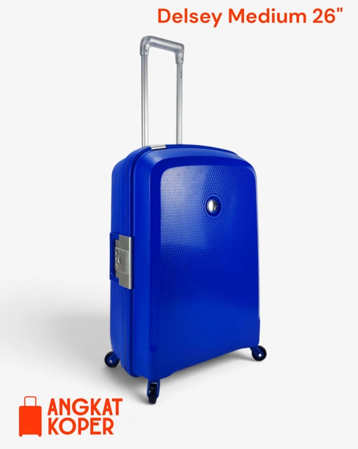 Delsey Belfort Hardcase Luggage 26 Inch Blue