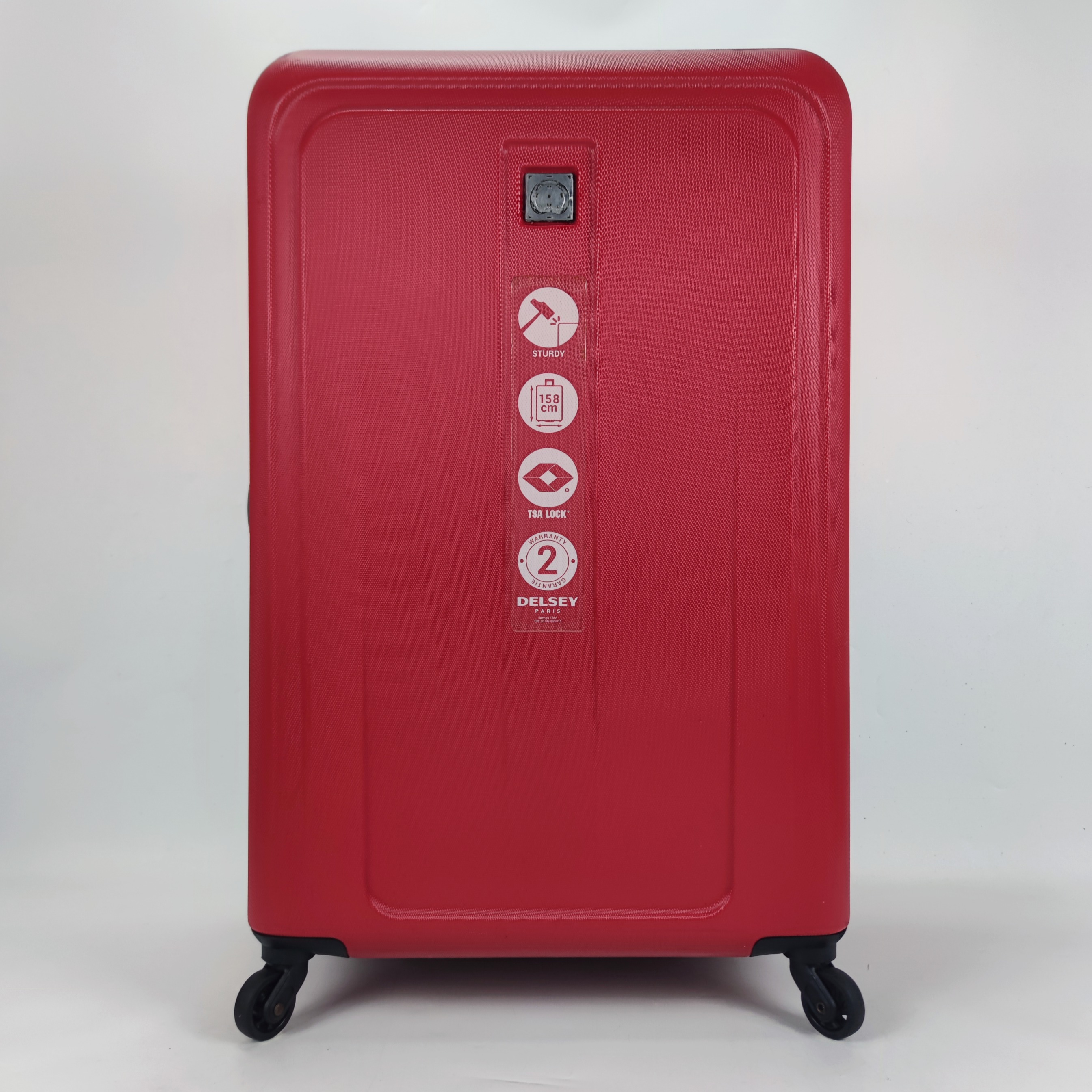 Delsey Free Style 2.0 Hardcase Luggage 28 Inch Red ✔️