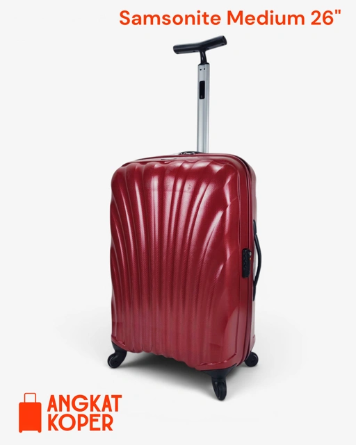 Samsonite Cosmolite Spinner Hardcase Luggage 26 Inch Red ✔️