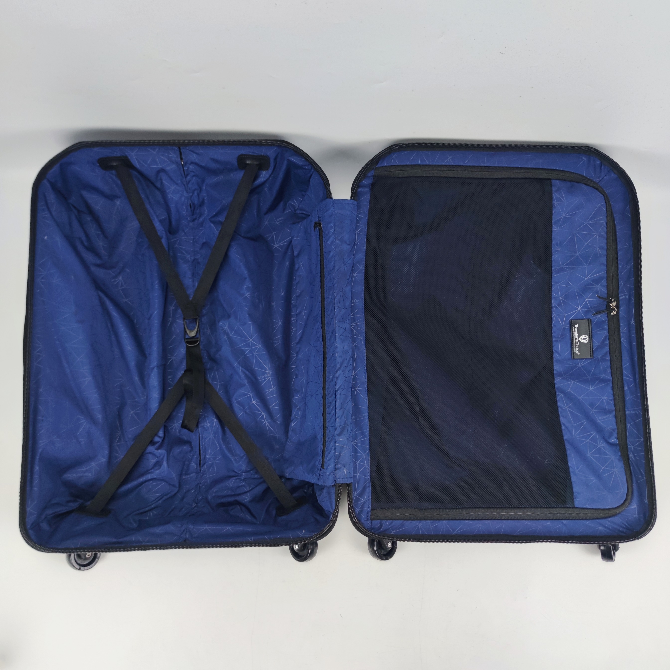 Traveler’s Choice Riverside Hardcase Luggage 24 Inch Blue Sky✔️
