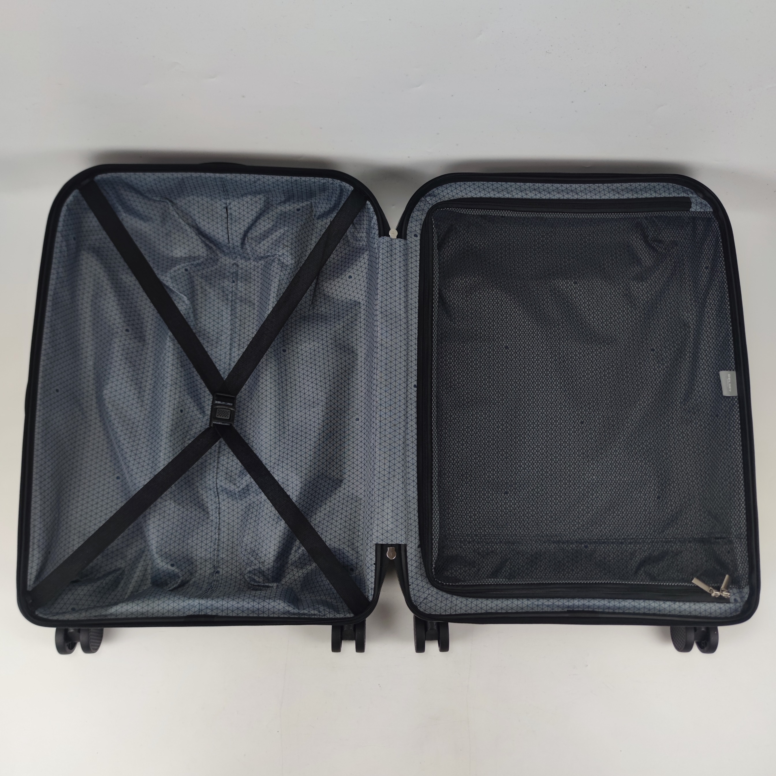 Delsey Binalong Hardcase Luggage 24 Inch Black✔️