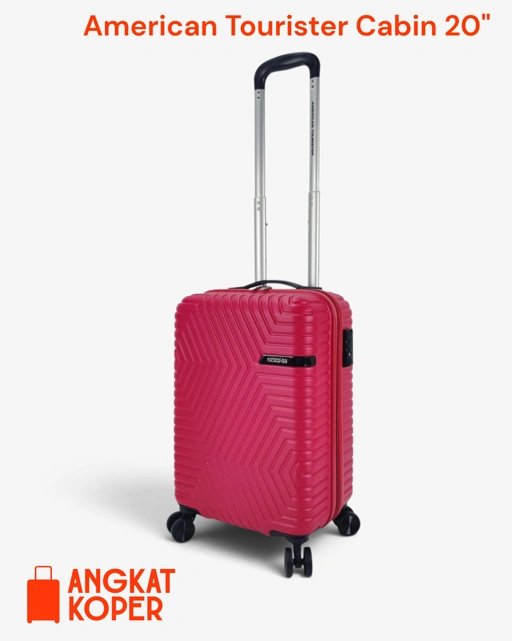American Tourister Ellen Spinner Hardcase Luggage 20 Inch Red ✔️