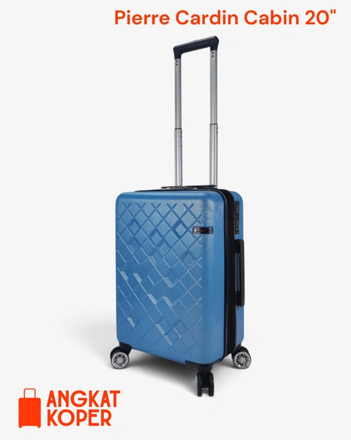 Pierre Cardin 36720 Spinner Hardcase Luggage 20 Inch Light Blue ✔️