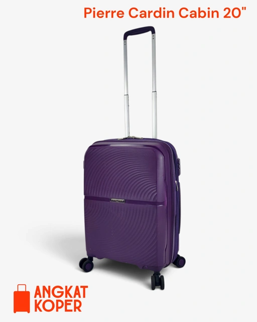Pierre Cardin 1918 Spinner Hardcase Luggage 20 Inch Purple ✔️