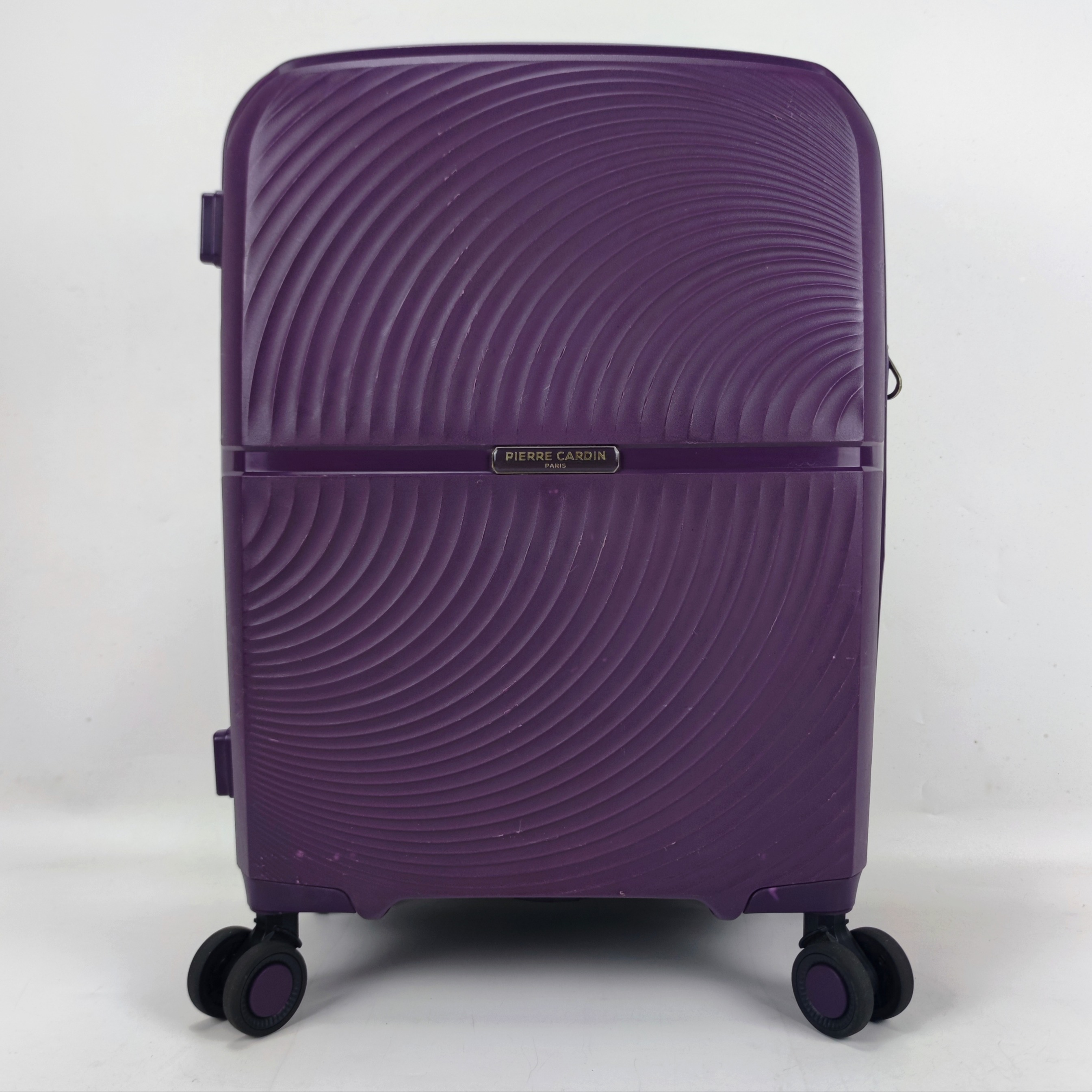 Pierre Cardin 1918 Spinner Hardcase Luggage 20 Inch Purple ✔️
