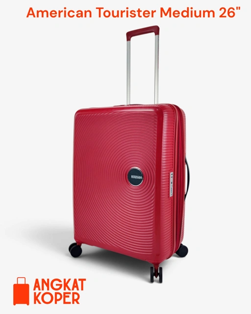 American Tourister Curio Soundbox Spinner Hardcase Luggage 26 Inch Red ✔️