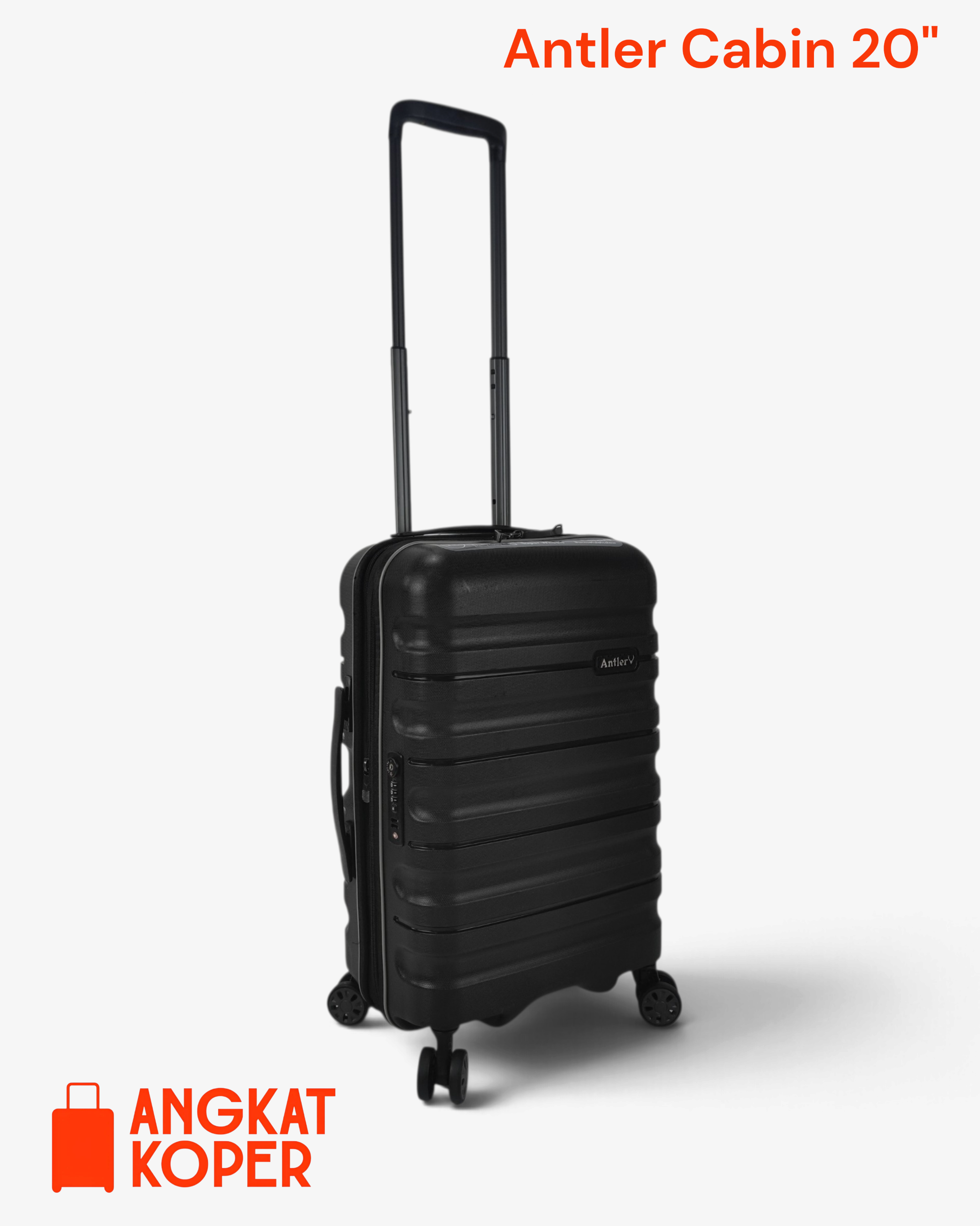 Antler Juno 2.0 Hardcase Luggage 20 Inch Black