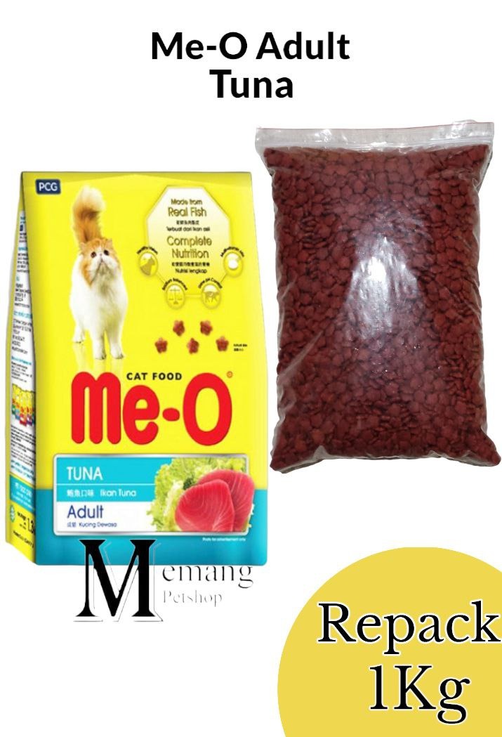Me-O Adult Tuna 1Kg Repack - Makanan Kucing Dewasa Meo