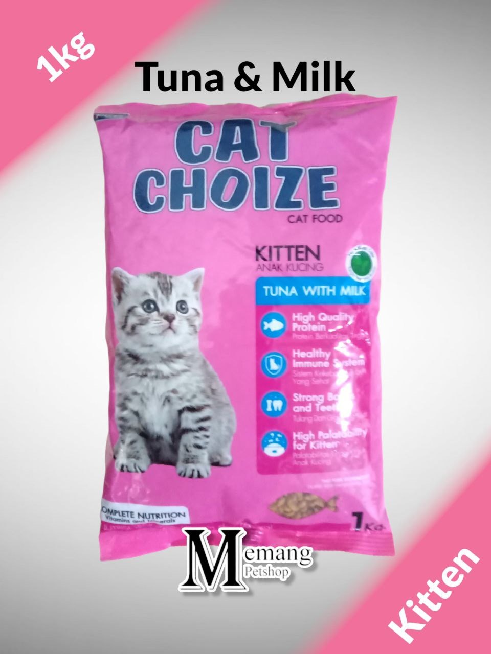 Choize Kitten Tuna Milk 1Kg - Makanan Anak Kucing Kering