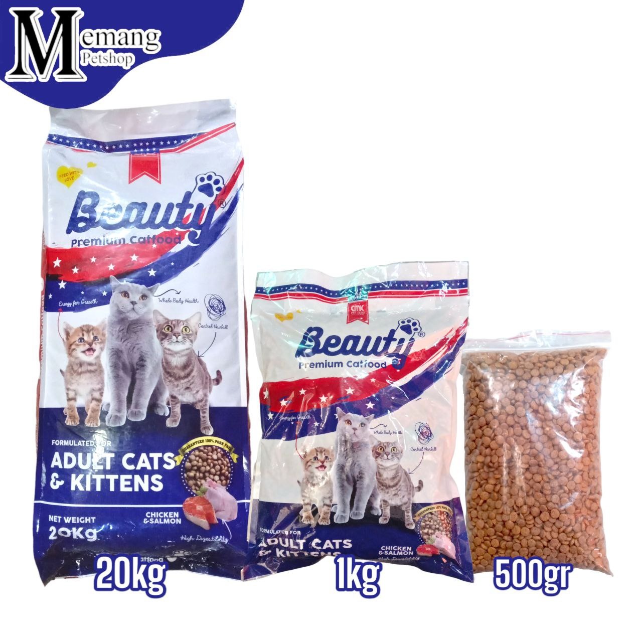 Beauty Cat Adult Kitten - Makanan Kucing Semua Umur