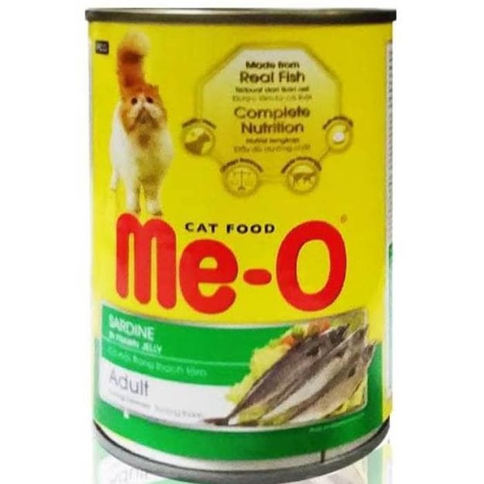 Me-O Kaleng Adult Sardine 400gram - Makanan Kucing Basah