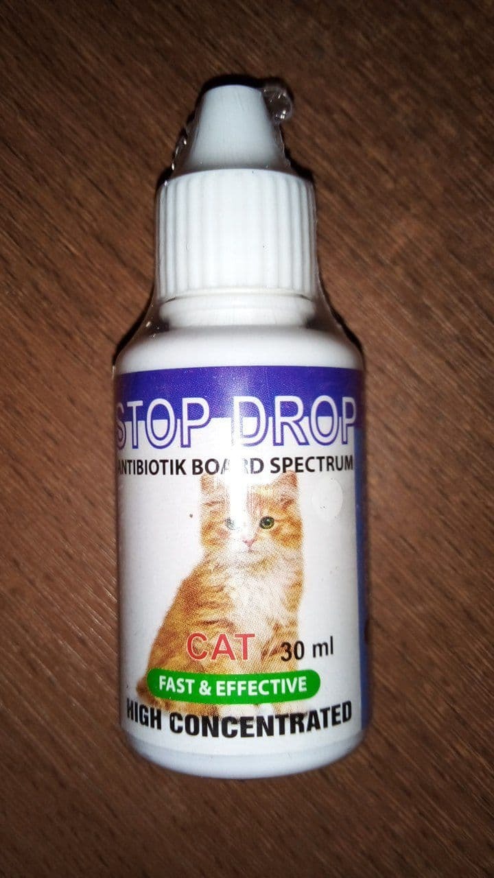 Stop Drop Cat 30Ml - Obat Anti Biotik Kucing