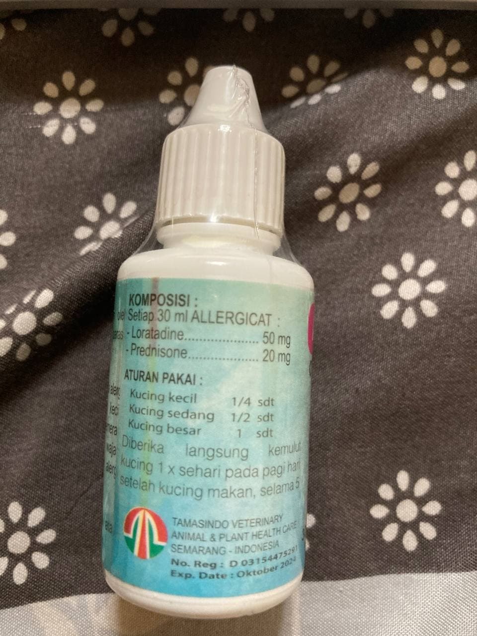 ALLERGI CAT 30ML - Obat Kucing Gatal Kulit Radang Akibat Alergi
