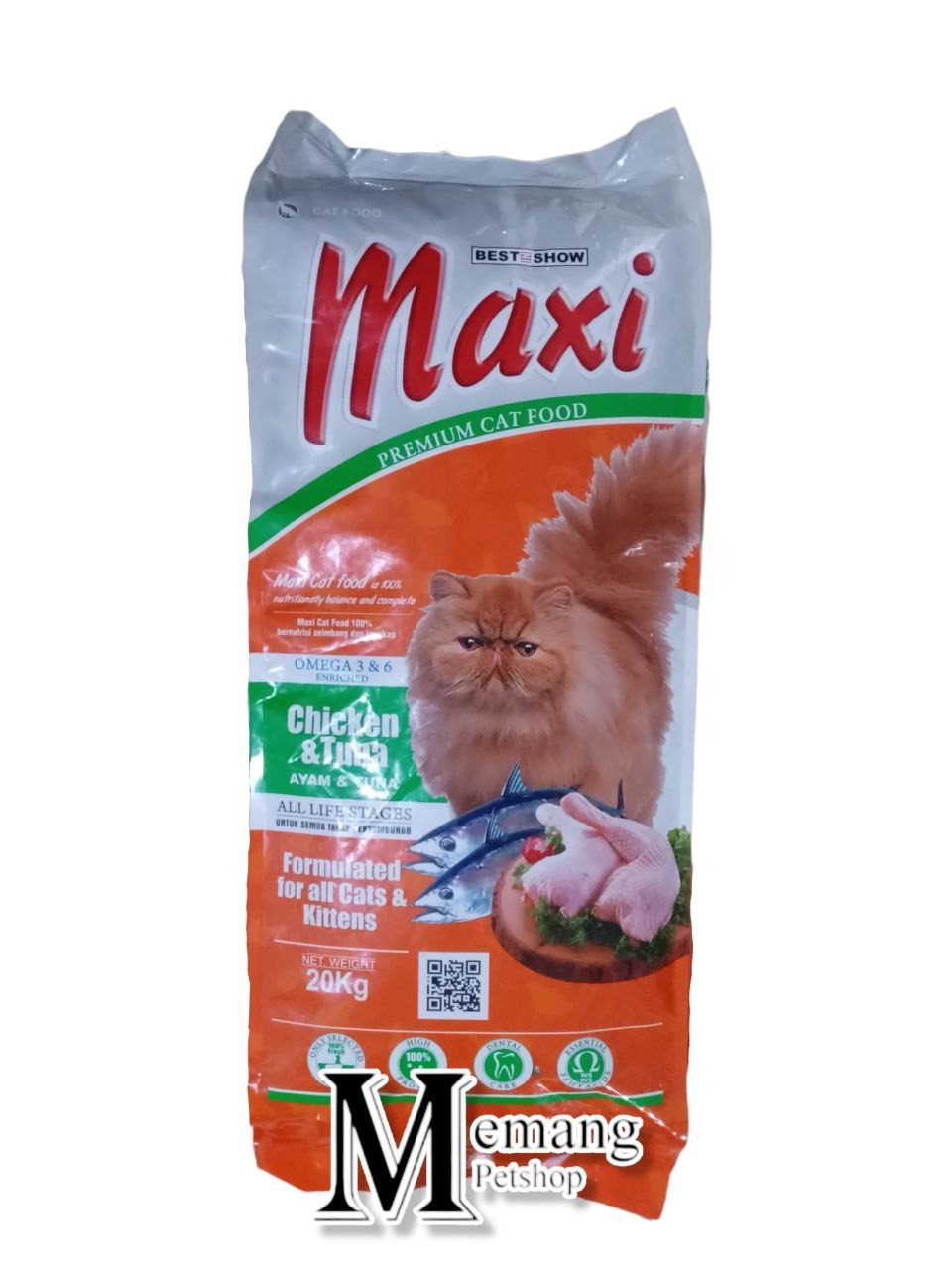 Maxi Cat Food 20Kg Freshpack - Makanan Kucing